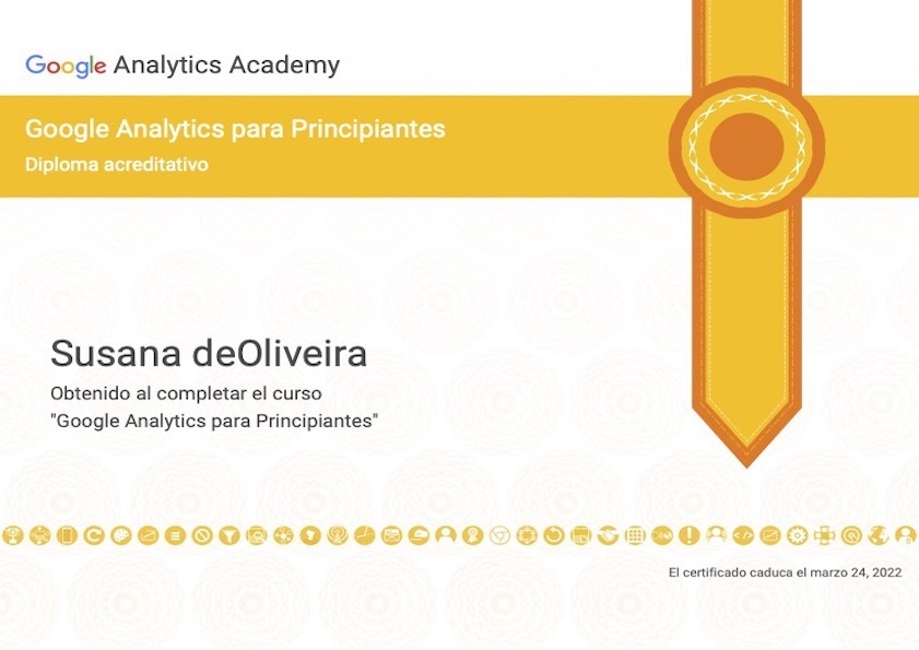 Google Analytics for Beginners course certification