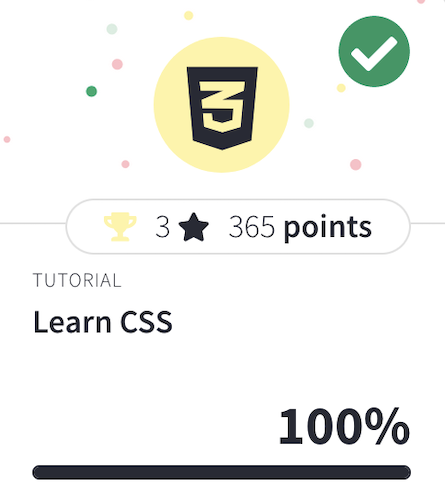 Image showing I have completed the CSS course