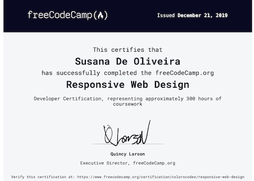 Responsive Web Design Certification