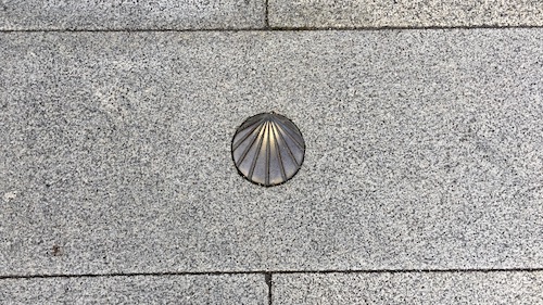 Scallop shell, the icon of the Jacobean route.