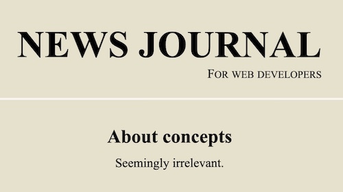 News journal headliner